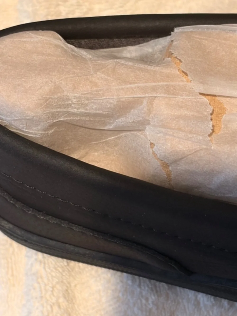 My Slippers size 9 Black Leather Moccasins #206433791386